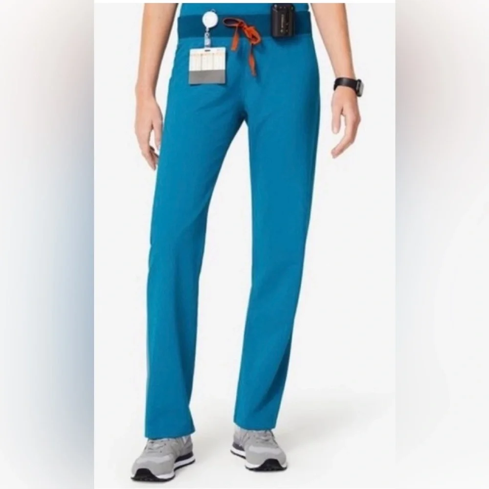 💙💚FIGS Livingston™ Basic Scrub Pants XXL Limited edition color-Alps Blue EUC - Picture 4 of 11